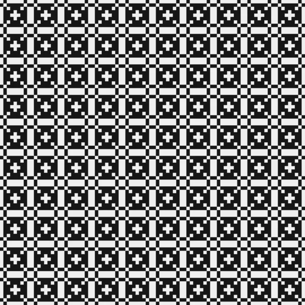 Бесшовный Рисунок Черно Белыми Линиями Векторная Иллюстрация — стоковый вектор