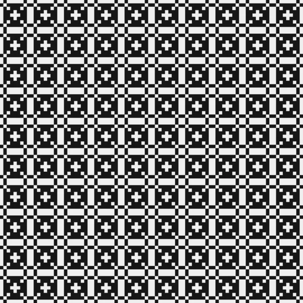 Seamless Pattern Black White Lines Vector Illustration — Stock Vector