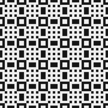 Siyah ve beyaz çizgileri olan kusursuz desen, vektör illüstrasyonu