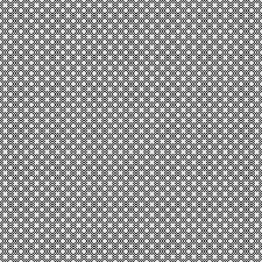 Siyah ve beyaz şekillerin geometrik dikişsiz deseni, vektör illüstrasyonu