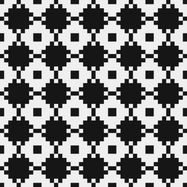 Haçlar ve Noktalar vektör illüstrasyonlu soyut Desen 