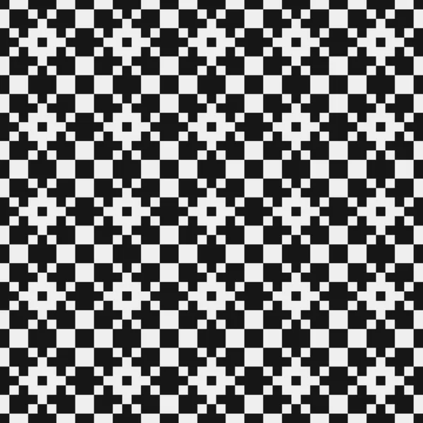 Seamless Pattern Black White Lines Vector Illustration — Stock Vector