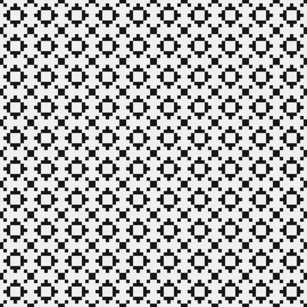 Geometric Seamless Pattern Black White Shapes Vector Illustration — Stock Vector