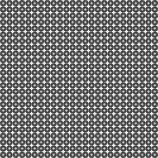Siyah Beyaz Geometrik Şekillerin Kusursuz Deseni Vektör Illüstrasyonu — Stok Vektör