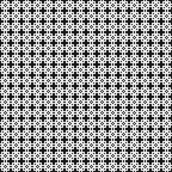 Geometric Seamless Pattern Black White Shapes Vector Illustration — Stock Vector