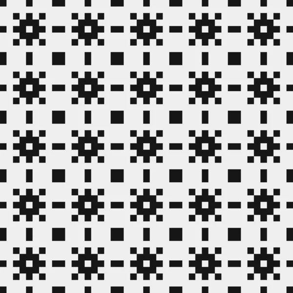 Geometric Seamless Pattern Black White Shapes Vector Illustration — Stock Vector