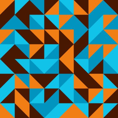 Soyut Geometrik Desen üretken hesaplama sanatı çizimi