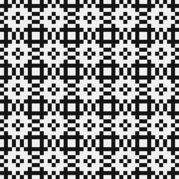 Problemfri Mønster Sort Hvid Geometriske Former Generativ Computerkunst Vektor Illustration – Stock-vektor