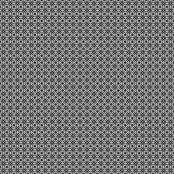 Seamless Pattern Black White Geometric Shapes Generative Computational Art Vector — Stock Vector