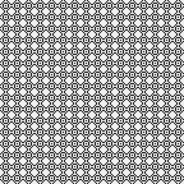 Seamless Pattern Black White Geometric Shapes Vector Illustration — Stock Vector