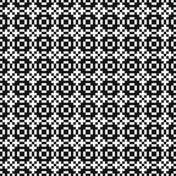 Geometric Seamless Pattern Black White Shapes Vector Illustration — Stock Vector