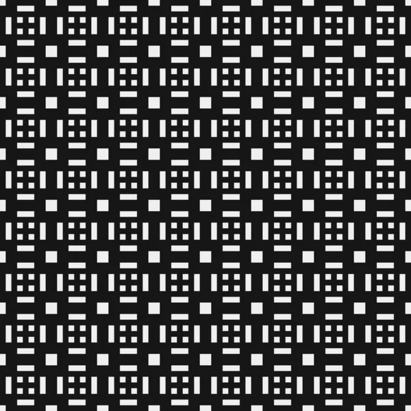 黒と白の幾何学的形状のシームレスなパターン ベクターイラスト — ストックベクタ