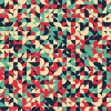 Soyut Geometrik Desen üretken hesaplama sanatı çizimi