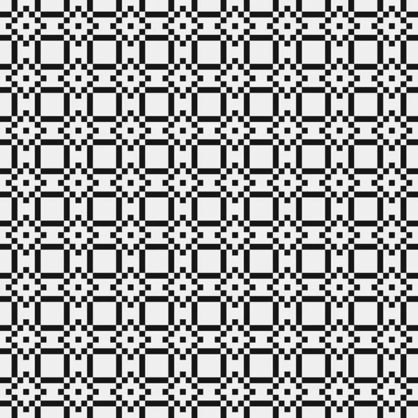 Patrón Sin Costura Con Líneas Blanco Negro Ilustración Vectorial — Vector de stock