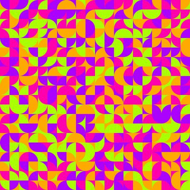 Soyut Geometrik Desen üretken hesaplama sanatı çizimi