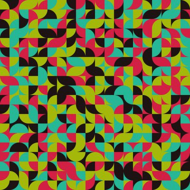 Soyut Geometrik Desen üretken hesaplama sanatı çizimi