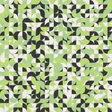 Soyut Geometrik Desen üretken hesaplama sanatı çizimi