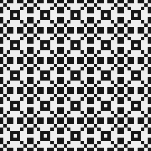 Geometric Seamless Pattern Black White Shapes Vector Illustration — Stock Vector