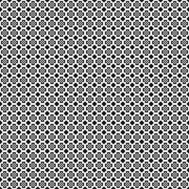 Soyut Çapraz Düzen. Noktalı arka plan. Geometrik Vektör İllüstrasyonu