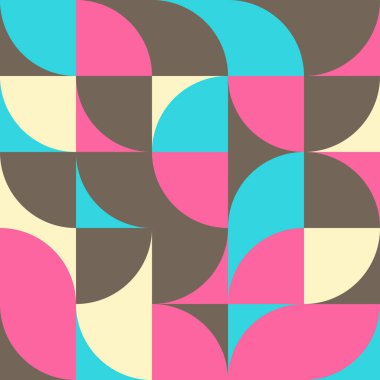 Soyut Geometrik Desen üretken hesaplama sanatı çizimi