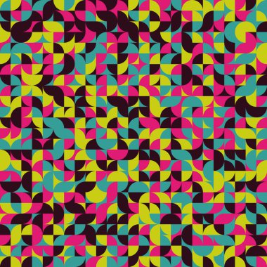 Soyut Geometrik Desen üretken hesaplama sanatı çizimi