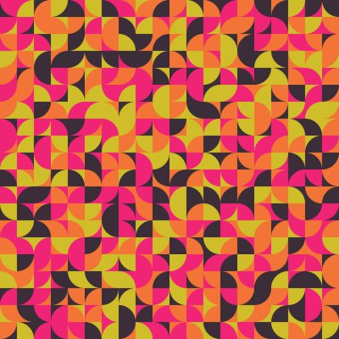 Soyut Geometrik Desen üretken hesaplama sanatı çizimi