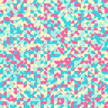 Soyut Geometrik Desen üretken hesaplama sanatı çizimi