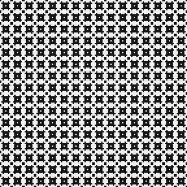 Siyah ve beyaz geometrik şekillerin kusursuz deseni. vektör illüstrasyonu