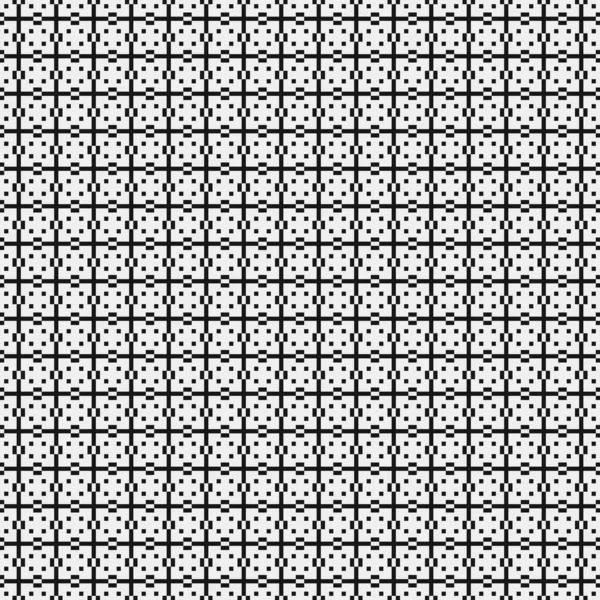 Patrón Sin Costuras Formas Geométricas Blanco Negro Ilustración Vectorial — Vector de stock