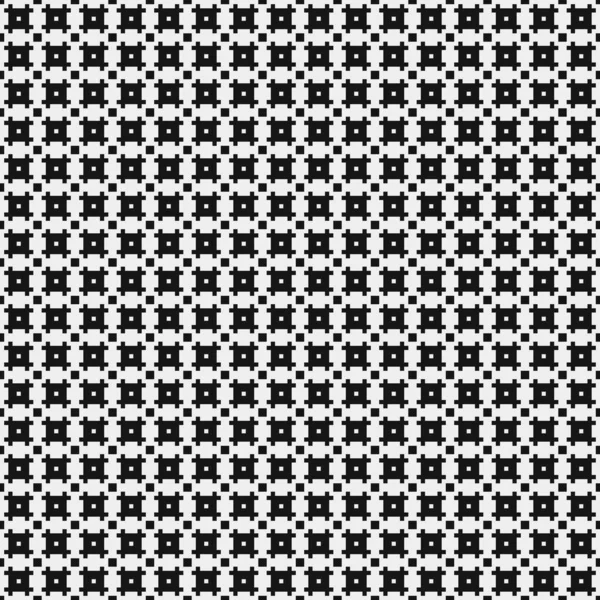 Motif Sans Couture Formes Géométriques Noires Blanches Illustration Vectorielle — Image vectorielle