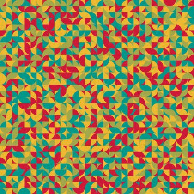 Soyut Geometrik Desen üretken hesaplama sanatı çizimi