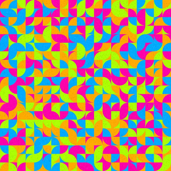 Ilustrasi Seni Komputasi Generatif Pola Geometrik Warna Abstrak - Stok Vektor