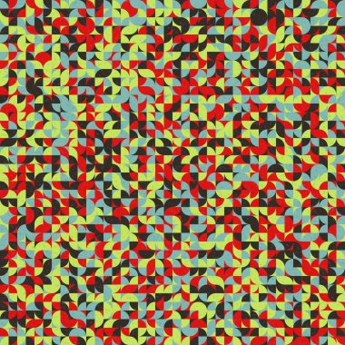 Soyut Geometrik Desen üretken hesaplama sanatı çizimi