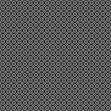 Siyah ve beyaz şekillerin geometrik dikişsiz deseni, vektör illüstrasyonu