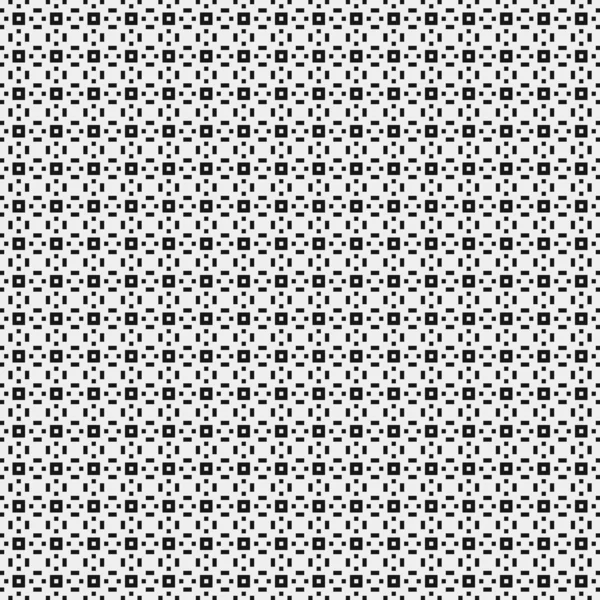 Bezproblémový Vzor Černobílých Geometrických Tvarů Vektorová Ilustrace — Stockový vektor