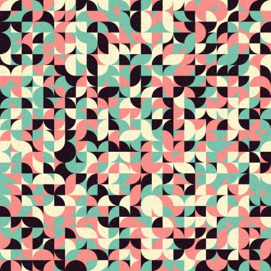 Soyut Geometrik Desen üretken hesaplama sanatı çizimi