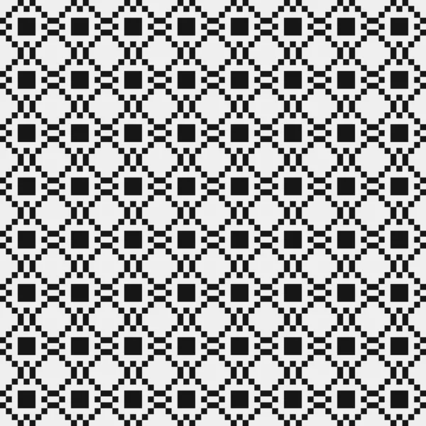 Geometric Seamless Pattern Black White Shapes Vector Illustration — Stock Vector
