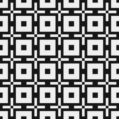 Siyah ve beyaz çizgileri olan kusursuz desen, vektör illüstrasyonu