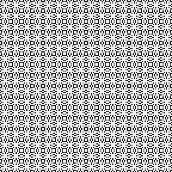 Seamless Pattern Black White Geometric Shapes Generative Computational Art Vector — Stock Vector