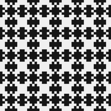 Siyah ve beyaz çizgileri olan kusursuz desen, vektör illüstrasyonu