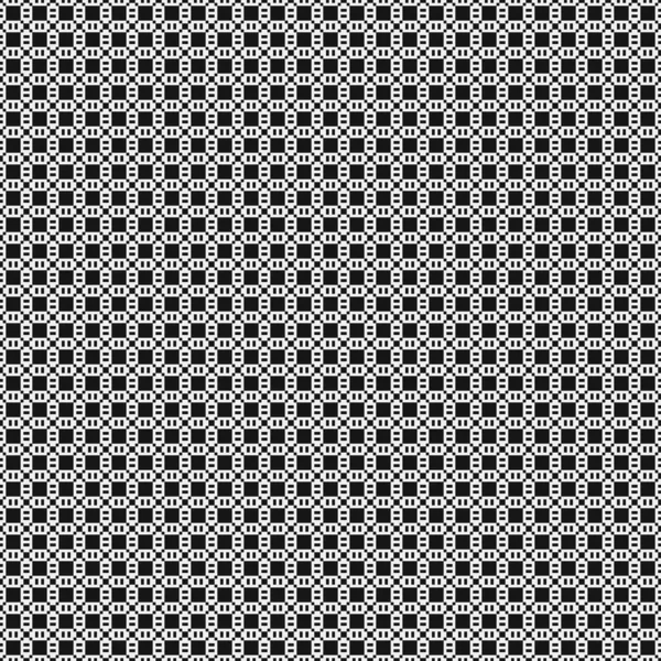Nahtloses Muster Schwarz Weißer Geometrischer Formen Vektorillustration — Stockvektor