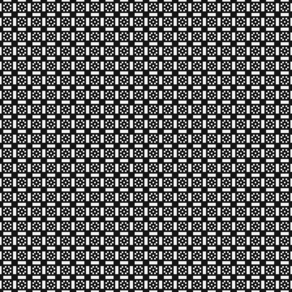 Modello Senza Cuciture Forme Geometriche Bianco Nero Illustrazione Vettoriale — Vettoriale Stock