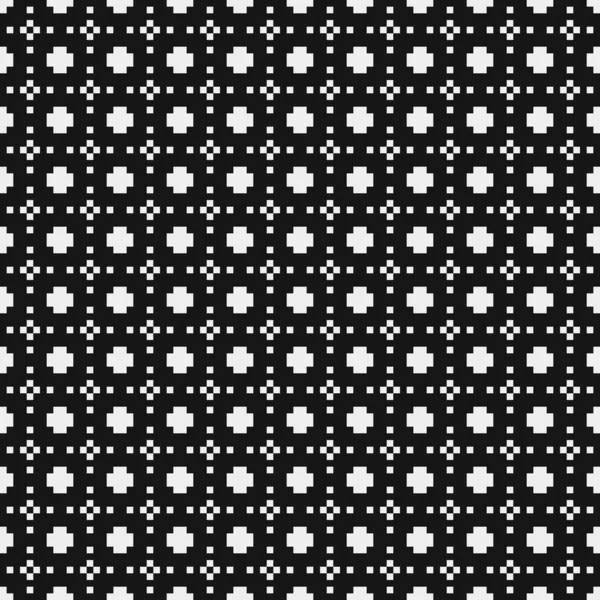 Seamless Pattern Black White Lines Vector Illustration — Stock Vector