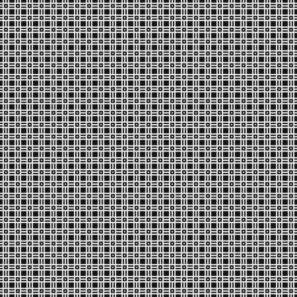 Seamless Pattern Black White Lines Vector Illustration — Stock Vector