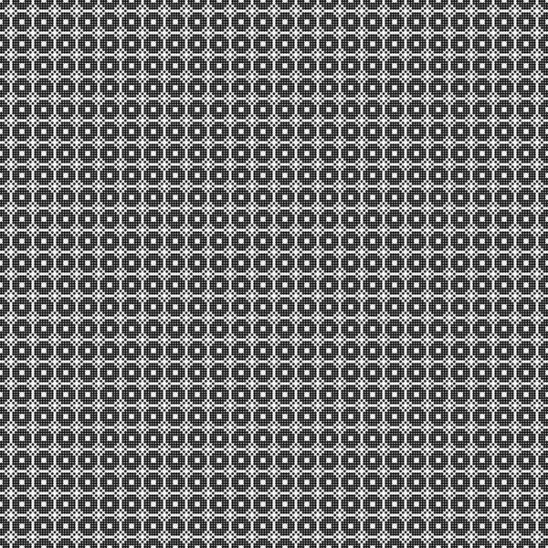 黒と白の幾何学的形状のシームレスなパターン 一般的な計算芸術のベクトル図 — ストックベクタ