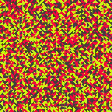 Soyut Geometrik Desen üretken hesaplama sanatı çizimi