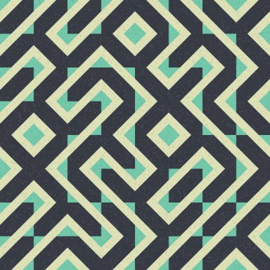 Soyut Geometrik Desen, üretken hesaplama sanatı çizimi