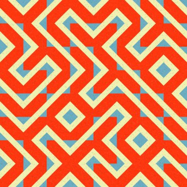 Soyut Geometrik Desen, üretken hesaplama sanatı çizimi