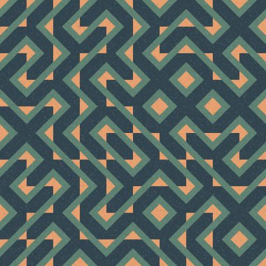 Soyut Geometrik Desen, üretken hesaplama sanatı çizimi