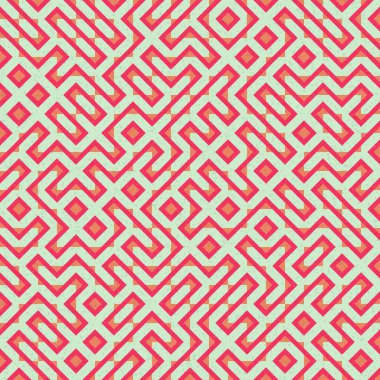 Soyut Geometrik Desen, üretken hesaplama sanatı çizimi